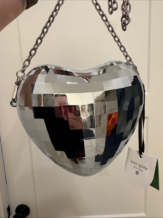 kate spade Handbags - kate spade x Target Silver Heart Disco Bag